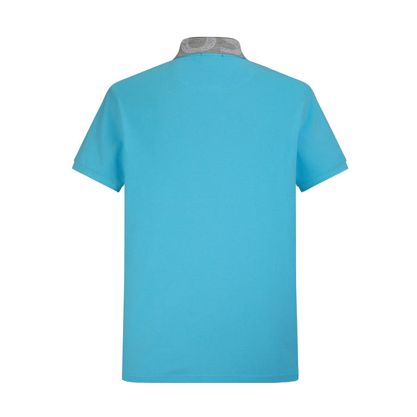 Camiseta 93003 Tipo Polo Azul Claro Para hombre